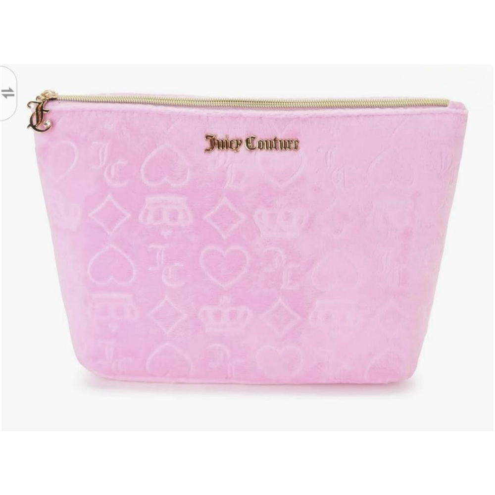 Juicy Couture Velvet Embossed Cosmetic Bag